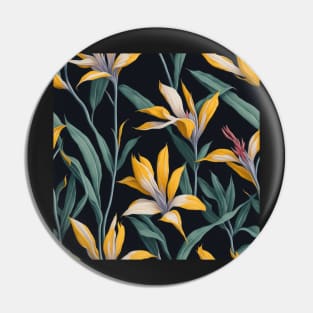 Strelitzia Flower Pattern | Native Plant South Africa | Bird of Paradise | African Safari Pin