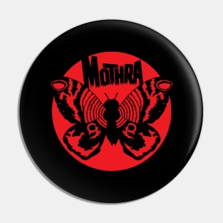 Mothra Circle (Red) Pin