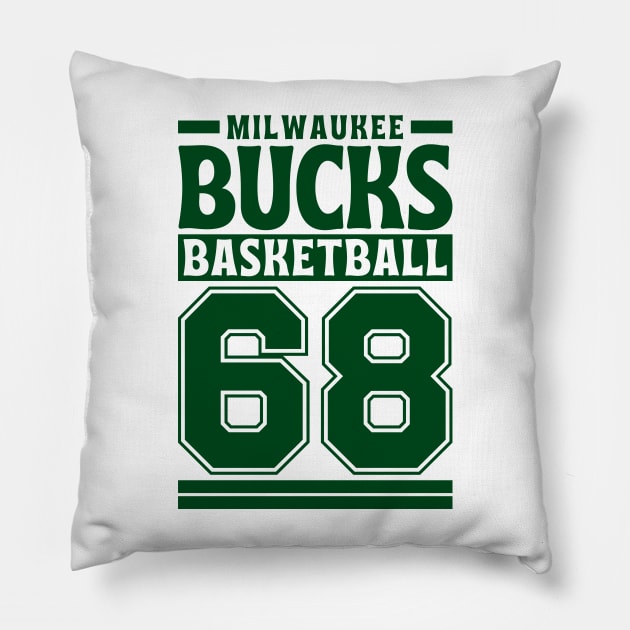 Milwaukee Bucks 1968 Basketball Limited Edition Pillow by Astronaut.co