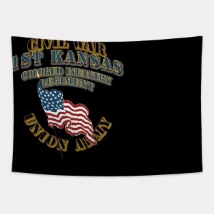 Civil War - 1st Kansas Colored Infantry Regiment - USA X 300 Tapestry