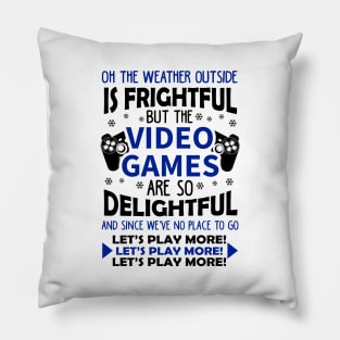 Video Games Ugly Christmas Sweater Pillow