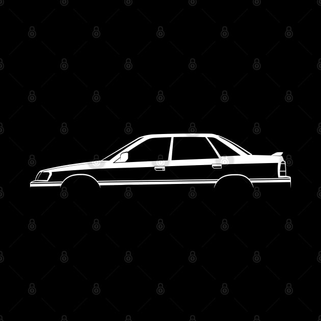 Subaru Legacy 2.0 RS (BC) Silhouette by Car-Silhouettes