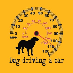 Dog Driving a Car T-Shirt