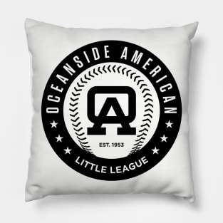 OALL Circle League Logo - Black Pillow