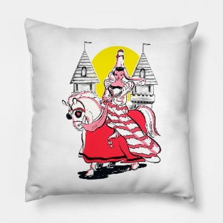 little princess on horse Pillow