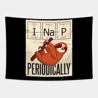 Funny Sloth Quote I Nap Periodically Tapestry