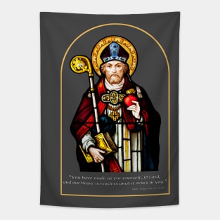 Saint Augustine of Hippo Stained Glass Tapestry