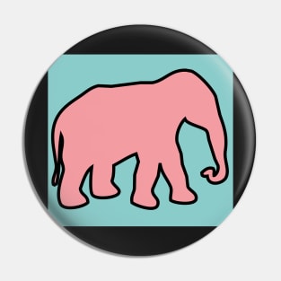 pink elephant Pin