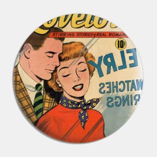 Vintage Confessions of the Lovelorn Cover Pin