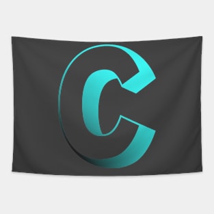 Letter C beautiful letters Tapestry
