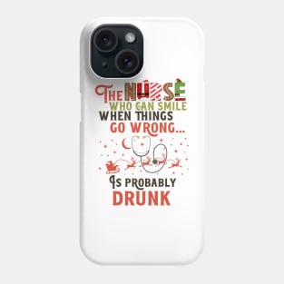 Funny Nurse Christmas Pun Quote Hilarious Phone Case