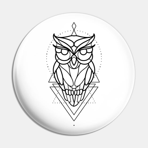 Linework owl design Pin by Smurnov