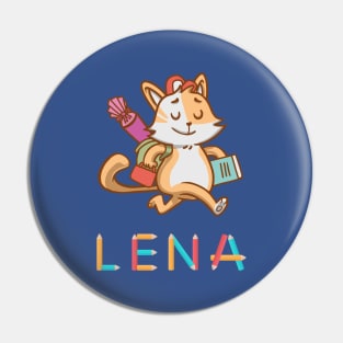 Einschulung Katze Lena Pin