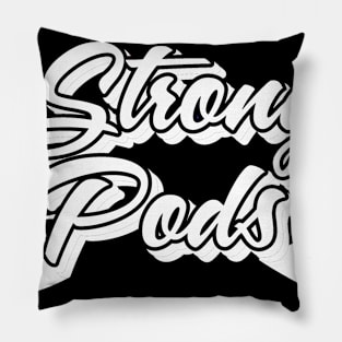 Black white logo Pillow