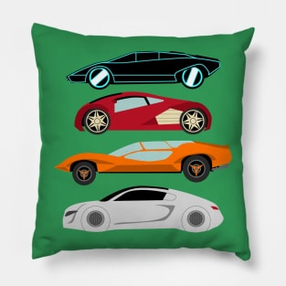 The Car's The Star: Future Cars Pillow