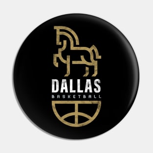 Cool Modern Dallas Mavericks Basketball fan gift Pin