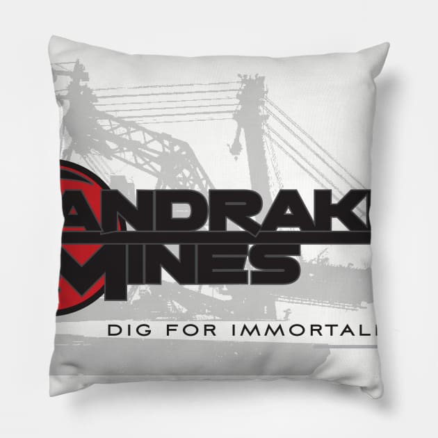 Mandrake Mines Pillow by MindsparkCreative