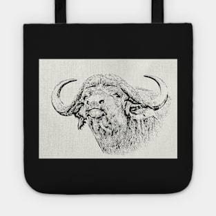 Buffalo Bull, Close Up | African Wildlife Tote