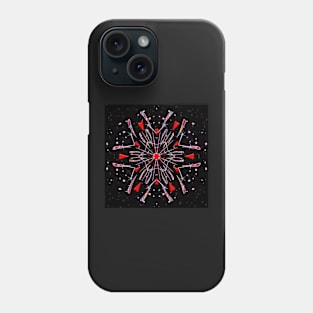 heart kaleidoscope Phone Case