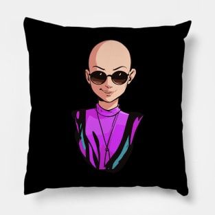 Bald girl Pillow