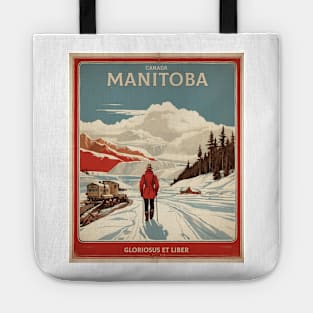 Manitoba Canada Vintage Poster Tourism Tote