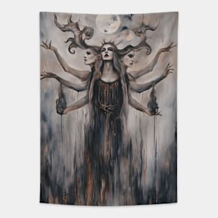 Hecate The Triple Goddess of Witchcraft Tapestry