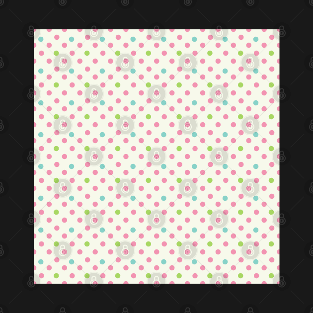 Vintage pattern with polka dots by olgart