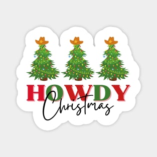 Howdy Christmas Magnet