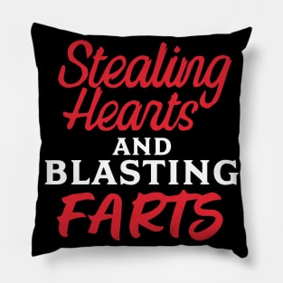 Stealing Hearts & Blasting Farts Pillow