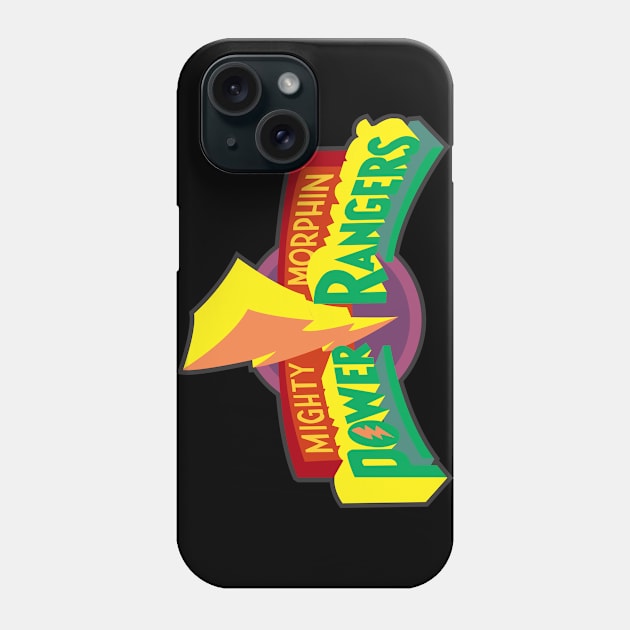 mighty morphin power ranger logo Phone Case by kladenko