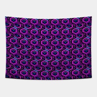 Neo Circuitry Pattern Tapestry