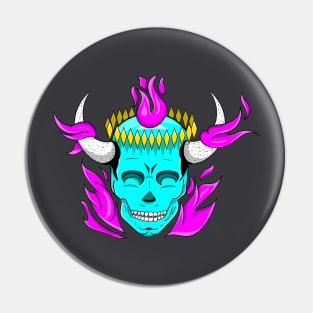 Demon King Illustration Pin