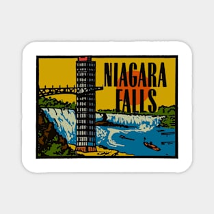 Vintage Niagara Falls Decal Magnet