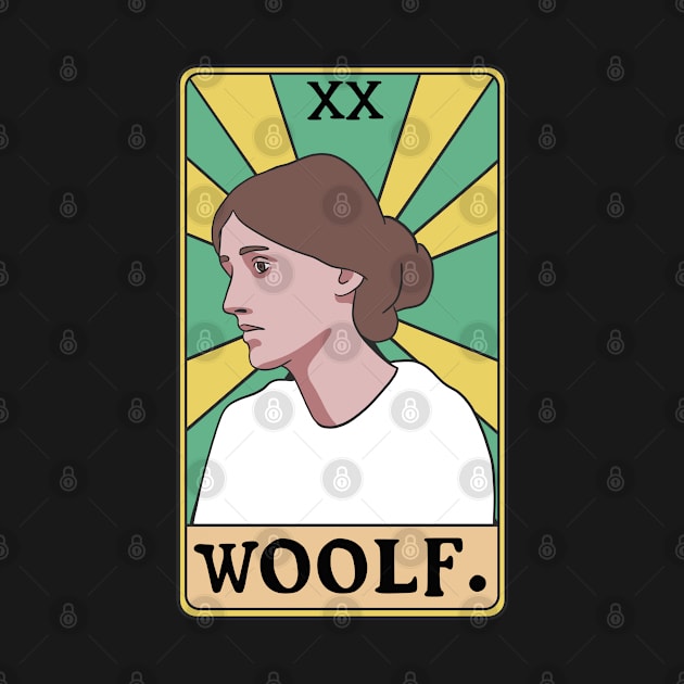 Virginia Woolf Tarot Card - Female Feminist British English Writer Author Literature Read by isstgeschichte