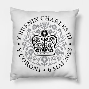 Arwyddlun Coroniad y Brenin Charles III Pillow