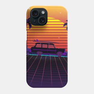 Drive Sunset Synthwave Phone Case