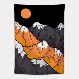 The grey and yellow hills Tapestry