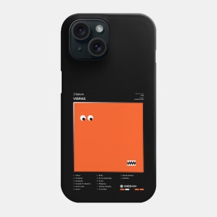 J Balvin - Vibras Tracklist Album Phone Case