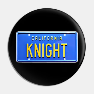 Knight Rider KITT Car License Plate Pin