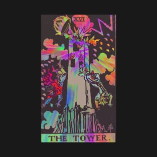 Psychedelic Tarot - The Tower T-Shirt