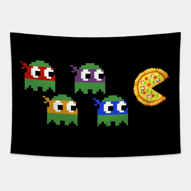 Pac Turtles Tapestry by PopCultureShirts