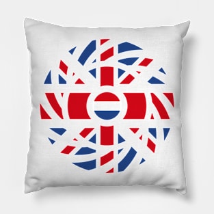 British Dutch Multinational Patriot Flag Series Pillow