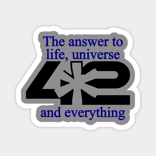 42 Answer to Everything Magnet by sgarciav