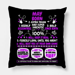 May Born Pillow