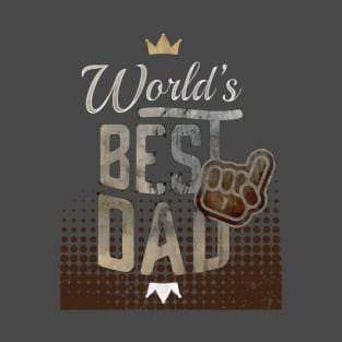 Brown World's Best Dad T-Shirt