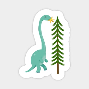 Dinosaur celebrating holidays Magnet