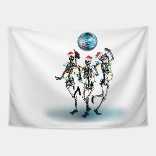 Disco Dancing Skeleton Tapestry