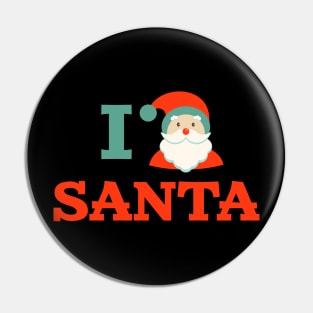 I heart santa Pin