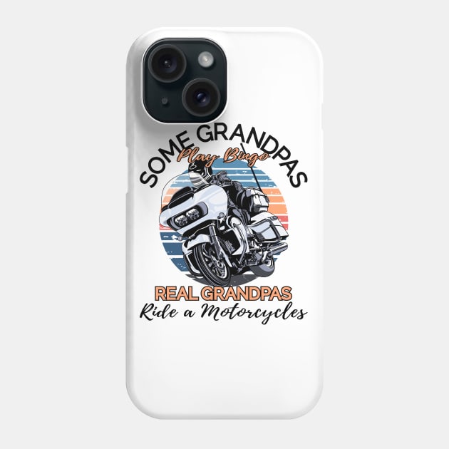 Some grandpas play bingo real grandpas ride a motorcycles Phone Case by Lekrock Shop