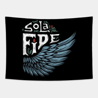 sola fide, by faith alone - ephesians 2:8 Tapestry